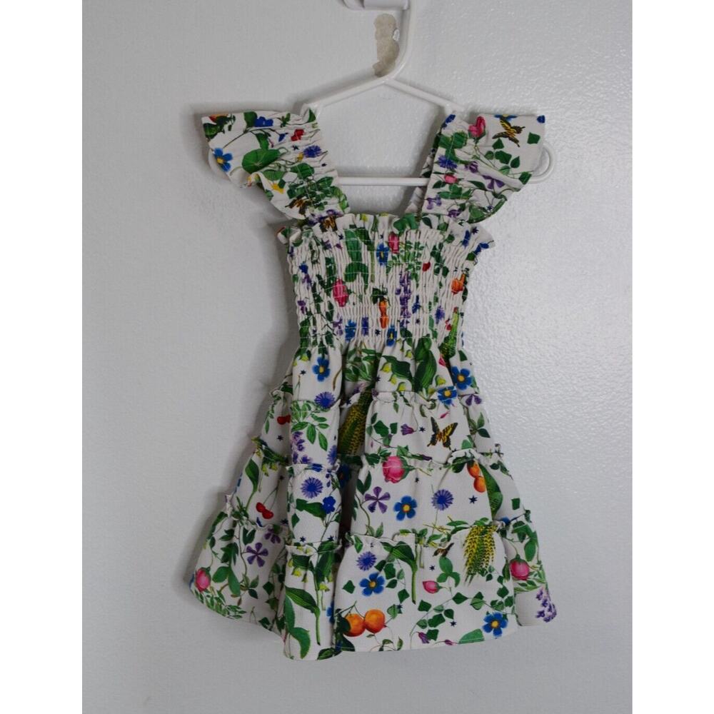 Hill House White Smocked Sundress with Flutter Sleeves